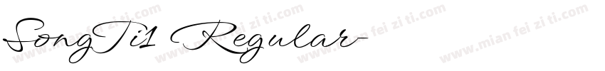 SongTi1 Regular字体转换